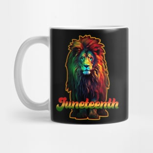 Holo Lion King Juneteenth Celebration Design Mug